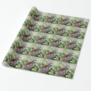 Partridge design just for you wrapping paper