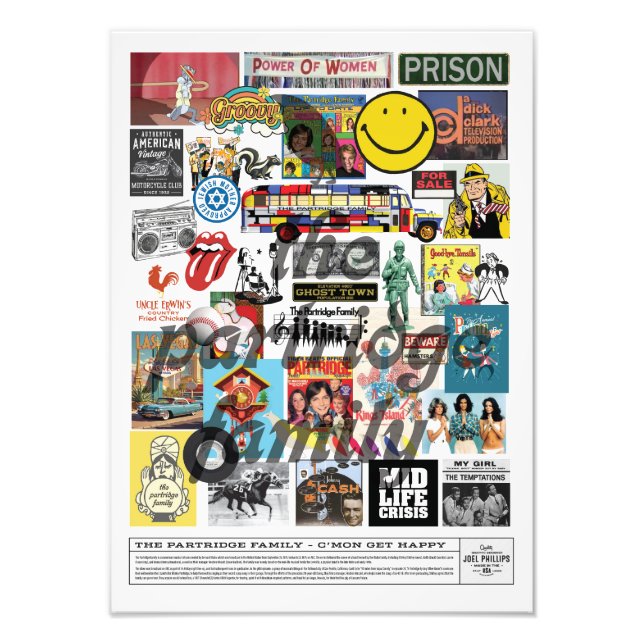 Partridge Family Photo Print (Front)