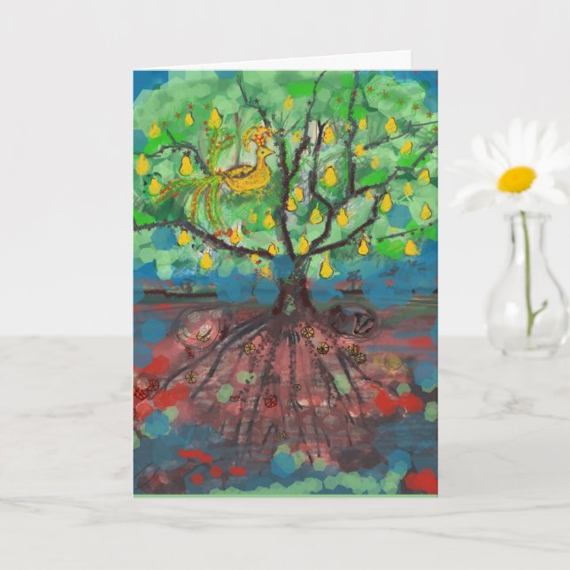 Partridge in a Pear Tree Card (Small Plant)