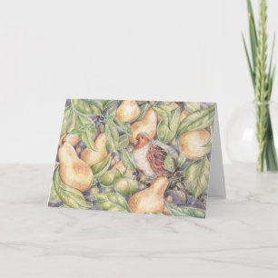 Partridge in a Pear Tree Christmas Card