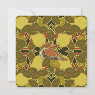 Partridge In A Pear Tree Christmas Greeting Card