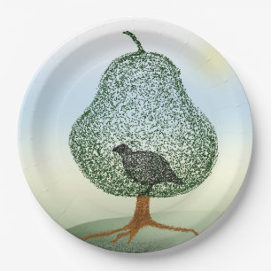 Partridge In A Pear Tree Christmas Humour Holidays Paper Plate