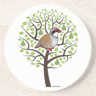 Partridge in a Pear Tree Coaster