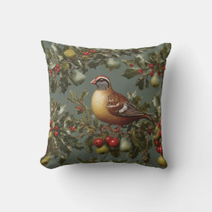 Partridge in a pear tree cushion