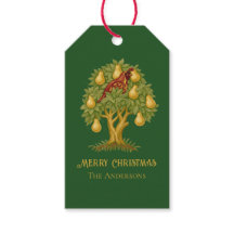 Partridge in a Pear Tree Elegant Christmas green