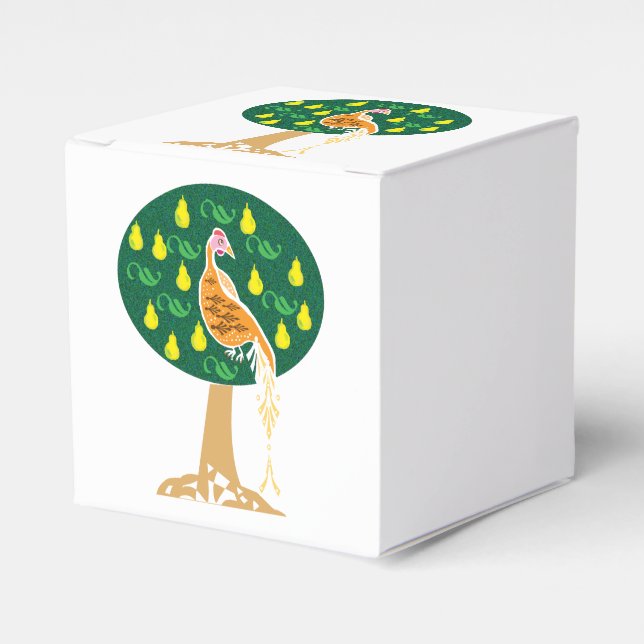 Partridge in a pear tree favour box (Front Side)
