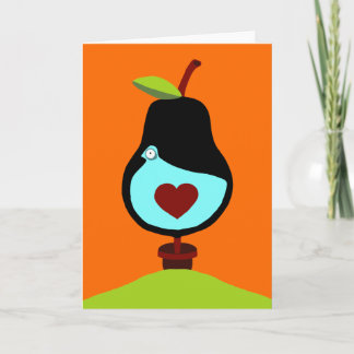 Partridge in a Pear Tree Holiday Card