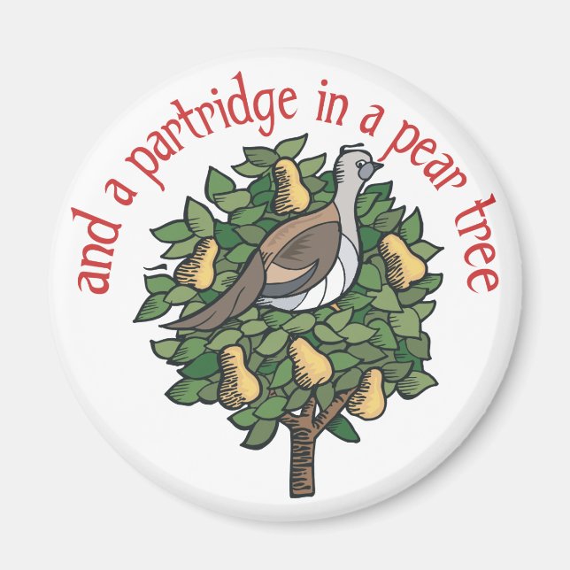 Partridge in a Pear Tree Magnet (Front)