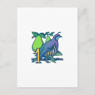 Partridge in a Pear Tree Postcard