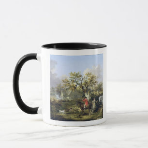 Partridge Shooting (oil on canvas) Mug