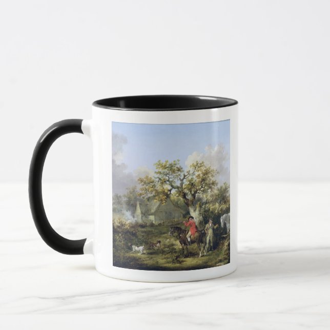 Partridge Shooting (oil on canvas) Mug (Left)