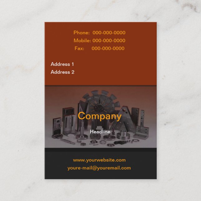 Parts Business Card (Front)