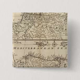 Parts of Barbary, Africa 15 Cm Square Badge