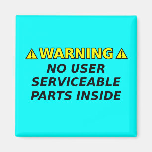 Parts Warning Funny Magnet Humour