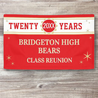 Party! 20th Reunion Celebration Banner