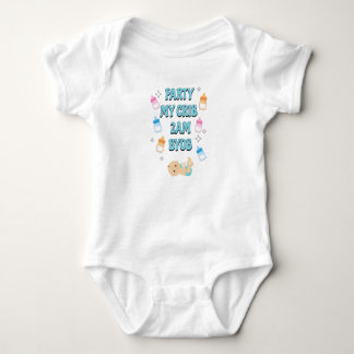 Party 2am My Crib White Baby Bodysuit 12 months