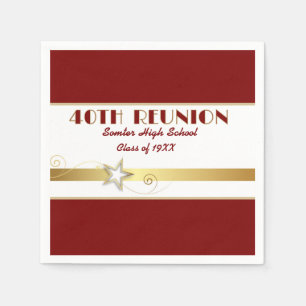 Party! 40th Class Reunion custom Napkins