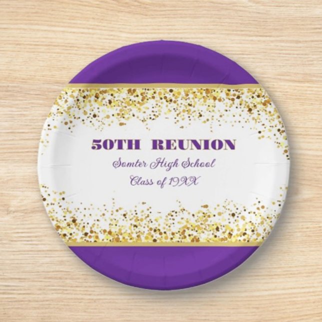 Party! 50th Class Reunion custom  Paper Plate (Creator Uploaded)