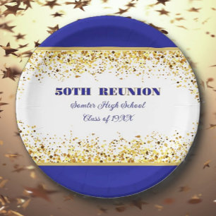 Party! 50th Class Reunion custom  Paper Plate
