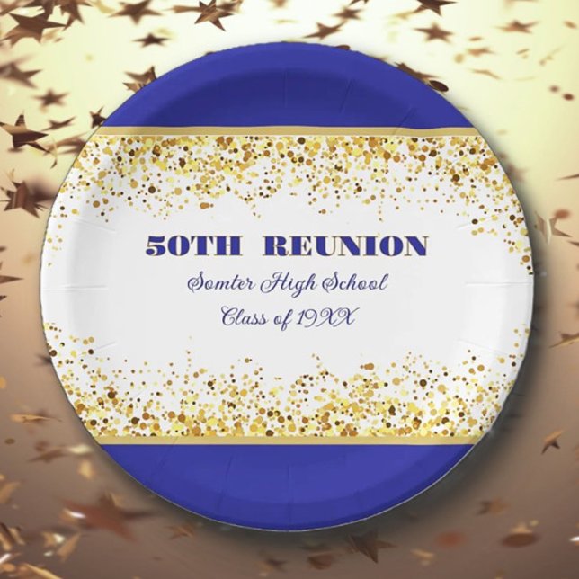 Party! 50th Class Reunion custom  Paper Plate (Creator Uploaded)