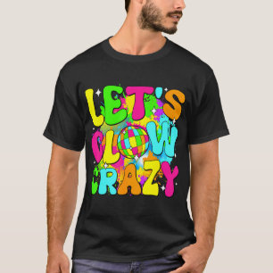 Party 80S Group Team Lets Crazy Retro Colourful Qu T-Shirt