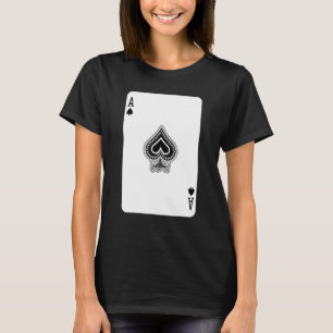 Party Ace Of Spades Poker Pro Lucky Player Winner  T-Shirt