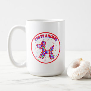 Party Animal Balloon Dog Coffee Mug