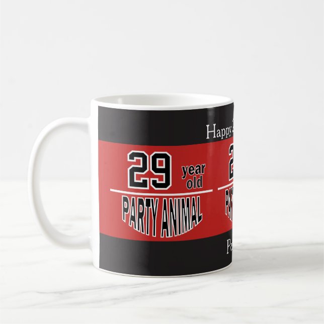 Party Animal Birthday Coffee Mug (Left)