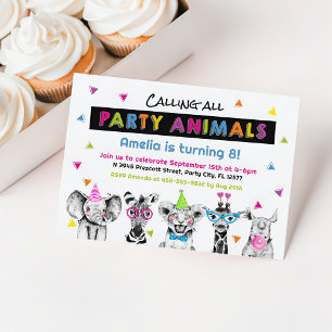 Party Animal Birthday Invitation
