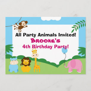 Party Animal, Birthday Invite