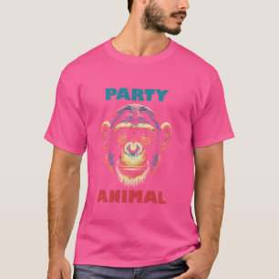 Party Animal Chimpanzee Monkey Ape Gorilla Orangut T-Shirt