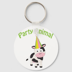 Party Animal cow Key Ring
