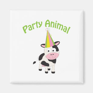 Party Animal cow Magnet