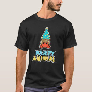 Party Animal  Crab  Graphic Birthday T-Shirt