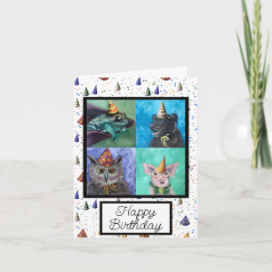 Party Animal Folded Greeting Card