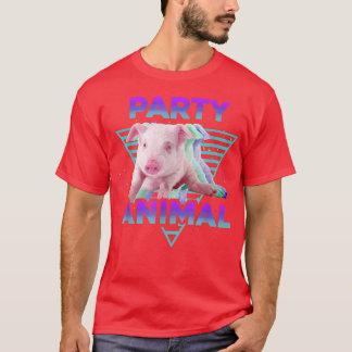 PARTY ANIMAL Funny Pig Lover Girls Boys Kids Farme T-Shirt