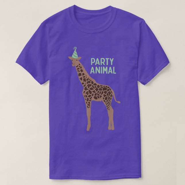 Party Animal Giraffe Giraffe Giraffe T-Shirt (Design Front)