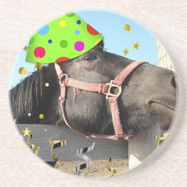 Party Animal Horse Coaster (Front)
