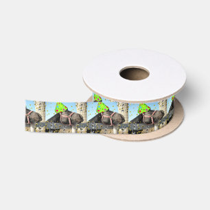 Party Animal Horse Satin Ribbon