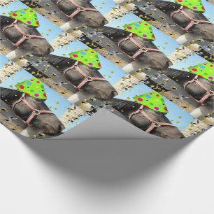 Party Animal Horse Wrapping Paper