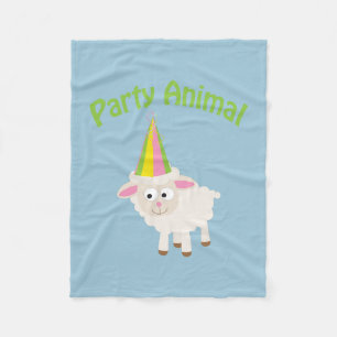 Party Animal! Lamb Fleece Blanket