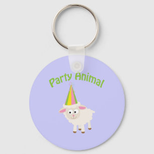 Party Animal Lamb Key Ring