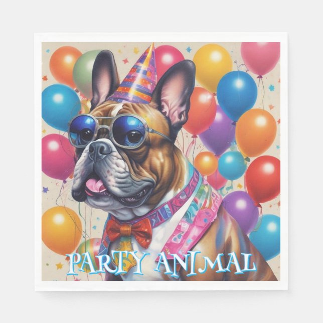 Party Animal Party Napkins (Front)