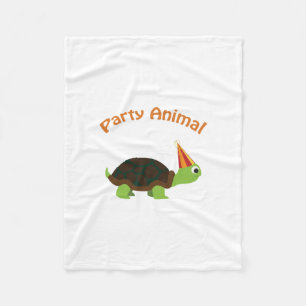 Party Animal Turtle Fleece Blanket