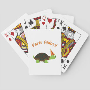 Party Animal Turtle Playing Cards