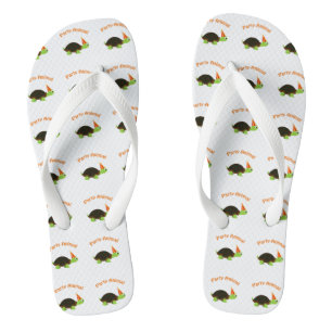 Party Animal Turtle Thongs
