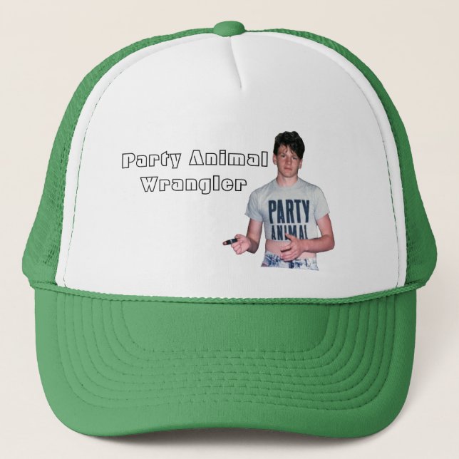 Party Animal Wrangler Trucker Hat (Front)