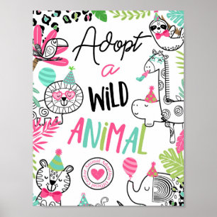 Party Animals Adoption Centre Sign