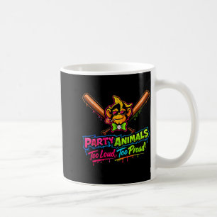 Party animals baseball jersey  coffee mug