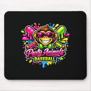 Party Animals Baseball Jersey Mouse Pad